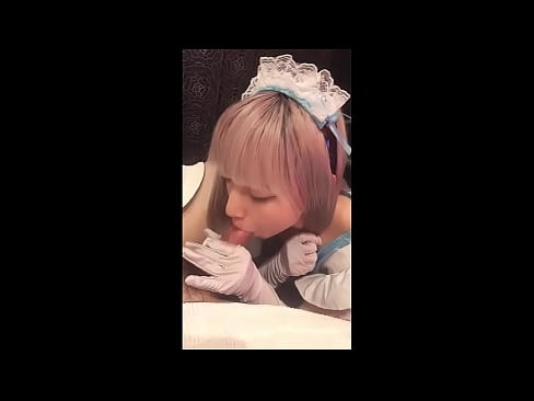 ❤️ Idol Japanese [mayuka], Aṣọ iranṣẹbinrin Faranse, apakan 1, ifefẹfẹ ati fifẹ kuro pẹlu ipara ️❌  Ibalopo ❌❤